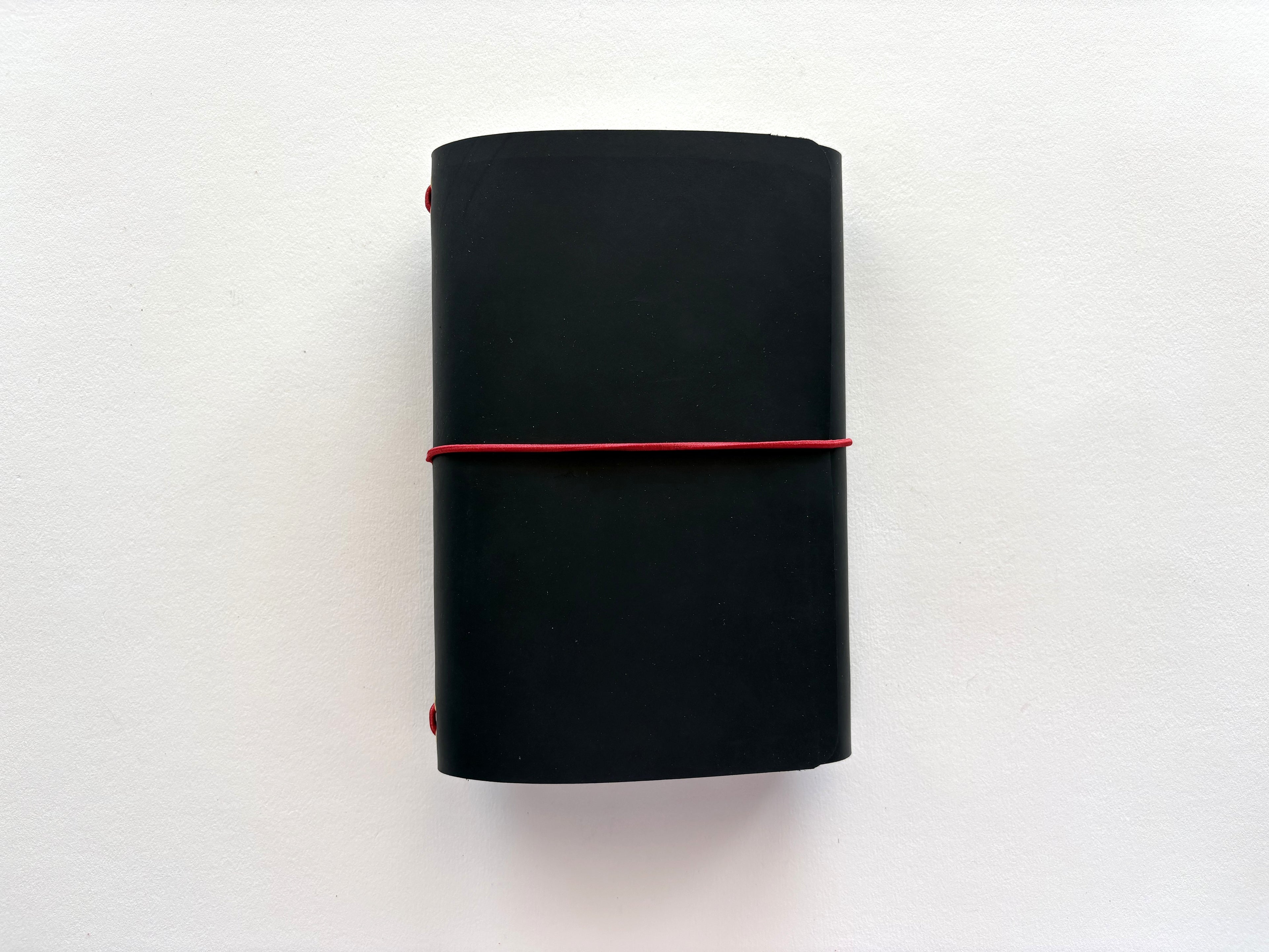 Black Leather + Red Cord A5 Bifold